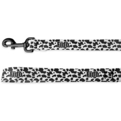 Cowprint w/Cowboy Deluxe Dog Leash - 4 ft (Personalized)