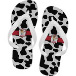 Cowprint w/Cowboy Flip Flops (Personalized)