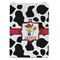 Cowprint w/Cowboy Jewelry Gift Bag - Matte - Front