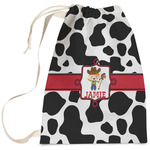 Cowprint w/Cowboy Laundry Bag (Personalized)