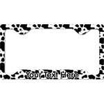 Cowprint w/Cowboy License Plate Frame - Style C (Personalized)