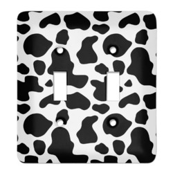 Cowprint w/Cowboy Light Switch Cover (2 Toggle Plate)
