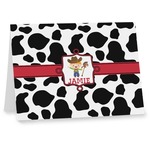 Cowprint w/Cowboy Note cards (Personalized)