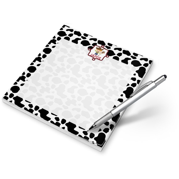 Custom Cowprint w/Cowboy Notepad (Personalized)