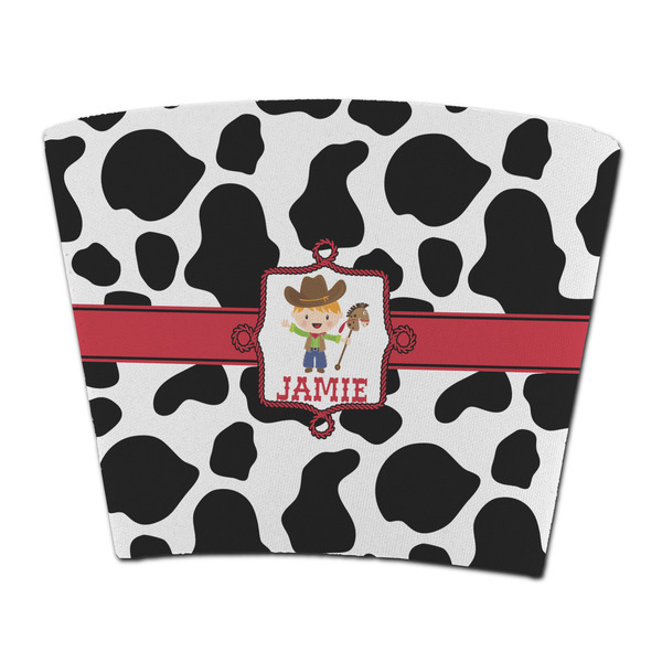 Custom Cowprint w/Cowboy Party Cup Sleeve - without bottom (Personalized)