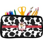 Cowprint w/Cowboy Neoprene Pencil Case (Personalized)