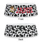 Cowprint w/Cowboy Plastic Pet Bowls - Medium - APPROVAL