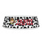 Cowprint w/Cowboy Plastic Pet Bowls - Small - FRONT