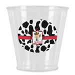 Cowprint w/Cowboy Plastic Shot Glass (Personalized)