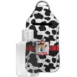 Cowprint w/Cowboy Hand Sanitizer & Keychain Holder - Large (Personalized)