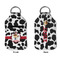 Cowprint w/Cowboy Sanitizer Holder Keychain - Small APPROVAL (Flat)