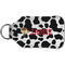 Cowprint w/Cowboy Sanitizer Holder Keychain - Small (Back)