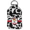 Cowprint w/Cowboy Sanitizer Holder Keychain - Small (Front Flat)