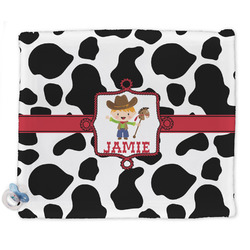 Cowprint w/Cowboy Security Blanket - Single Sided (Personalized)