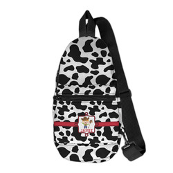 Cowprint w/Cowboy Sling Bag (Personalized)