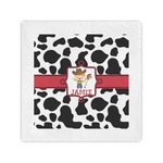 Cowprint w/Cowboy Cocktail Napkins (Personalized)