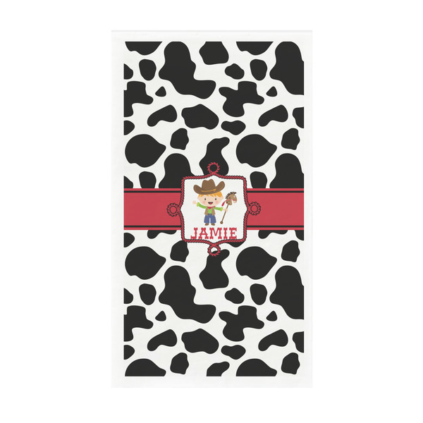 Custom Cowprint w/Cowboy Guest Paper Towels - Full Color - Standard (Personalized)