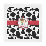 Cowprint w/Cowboy Standard Decorative Napkins (Personalized)