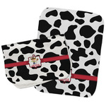 Cowprint w/Cowboy Burp Cloths - Fleece - Set of 2 w/ Name or Text