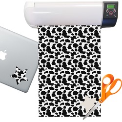 Cowprint w/Cowboy Sticker Vinyl Sheet (Permanent)