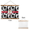 Cowprint w/Cowboy Wall Hanging Tapestry - Landscape - APPROVAL