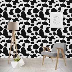 Cowprint w/Cowboy Wallpaper & Surface Covering (Peel & Stick - Repositionable)
