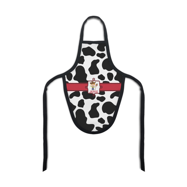 Custom Cowprint w/Cowboy Bottle Apron (Personalized)