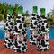 Cowprint w/Cowboy Zipper Bottle Cooler - Set of 4 - LIFESTYLE