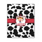 Cowprint Cowgirl 16x20 Wood Print - Front View