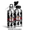 Cowprint Cowgirl Aluminum Water Bottle - Alternate lid options