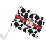 Cowprint Cowgirl Car Flag - Small w/ Name or Text