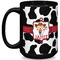 Cowprint Cowgirl Coffee Mug - 15 oz - Black Full