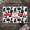 Cowprint Cowgirl Disposable Paper Placemat - In Context