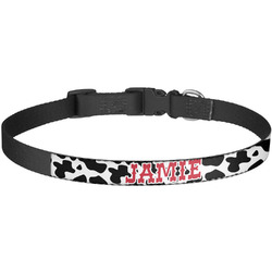 Cowprint Cowgirl Dog Collar - Large (Personalized)