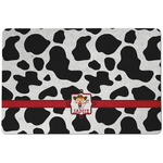 Cowprint Cowgirl Dog Food Mat w/ Name or Text