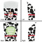 Cowprint Cowgirl French Fry Favor Box - Front & Back View