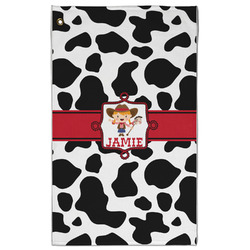 Cowprint Cowgirl Golf Towel - Poly-Cotton Blend - Large w/ Name or Text