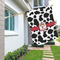 Cowprint Cowgirl House Flags - Single Sided - LIFESTYLE