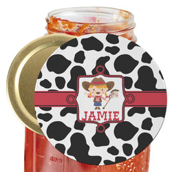 Cowprint Cowgirl Jar Opener (Personalized)