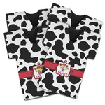 Cowprint Cowgirl Jersey Bottle Cooler - Set of 4 (Personalized)