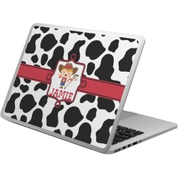 Cowprint Cowgirl Laptop Skin - Custom Sized (Personalized)