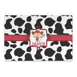 Cowprint Cowgirl Large Rectangle Car Magnet (Personalized)