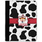 Cowprint Cowgirl Medium Padfolio - FRONT