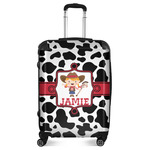 Cowprint Cowgirl Suitcase - 24" Medium - Checked (Personalized)