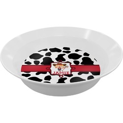 Cowprint Cowgirl Melamine Bowl - 12 oz (Personalized)