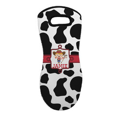 Cowprint Cowgirl Neoprene Oven Mitt w/ Name or Text