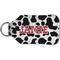 Cowprint Cowgirl Sanitizer Holder Keychain - Small (Back)