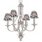 Cowprint Cowgirl Small Chandelier Shade - LIFESTYLE (on chandelier)