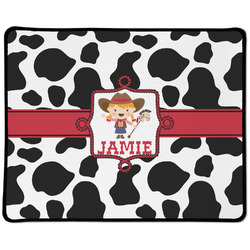 Cowprint Cowgirl Large Gaming Mouse Pad - 12.5" x 10" (Personalized)