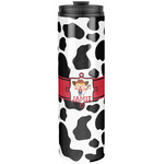 Cowprint Cowgirl Stainless Steel Skinny Tumbler - 20 oz (Personalized)